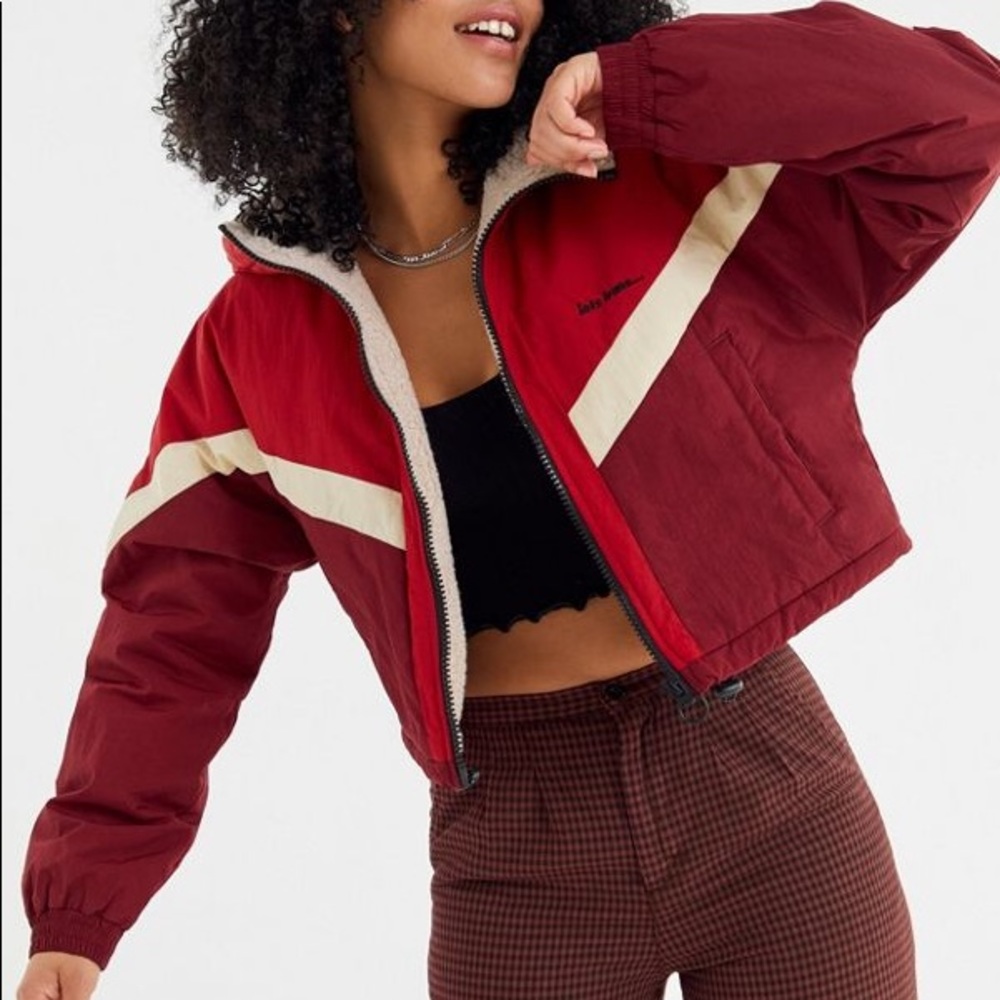 Urban Outfitters Hooded Sherpa Puffer Jacket